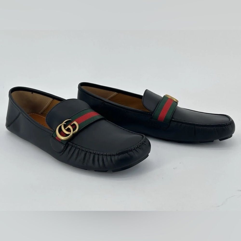 Brand new with box Gucci Men's  Leather Loafers us size  6.5